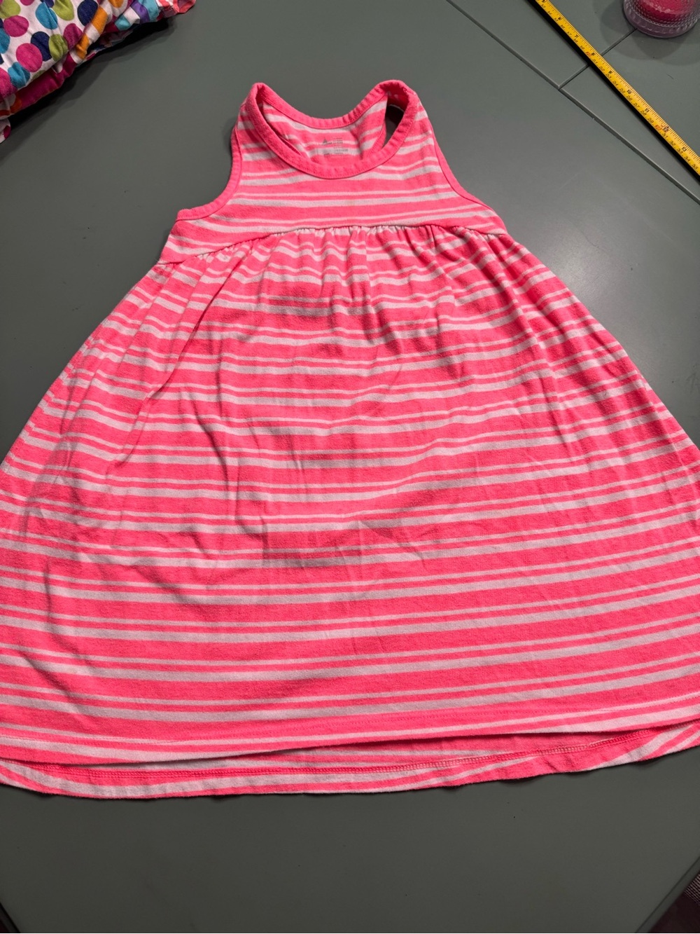 GAP Pink and White Striped Tank Dress